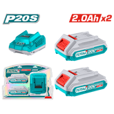 Starter Kit 2 Batterie 20 V, 2 Ah + Caricabatterie 2 A